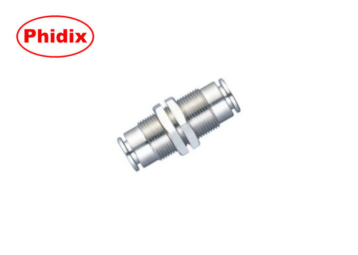 삽입형 공기 전금속 단속기 Union Bulkhead Thread Fittings