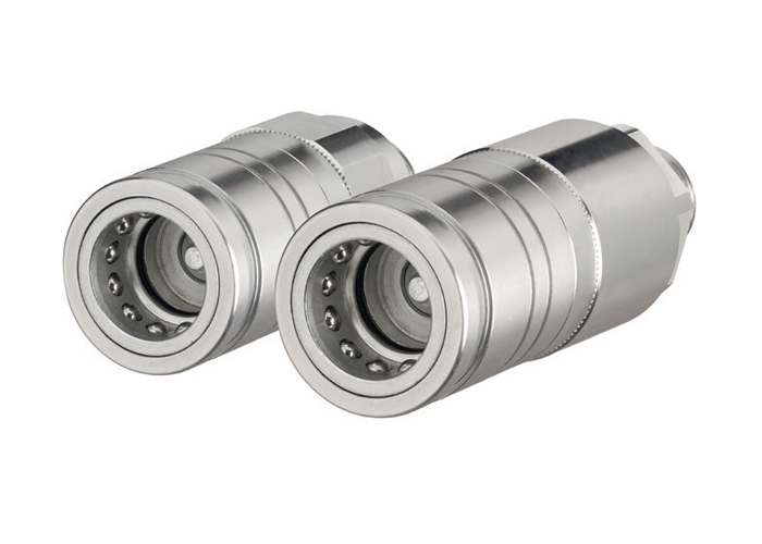 PPK ISO 7241-1 A Hydraulic Quick Coupler Cone Series - 250 Bar Steel Ball Locking for Heavy Machinery