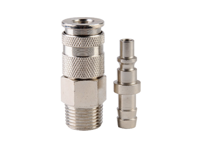 ARO210 Pneumatic Quick Couplings 1250 L/Min, 35 Bar, 주황 접착식 강철 차단 커넥터